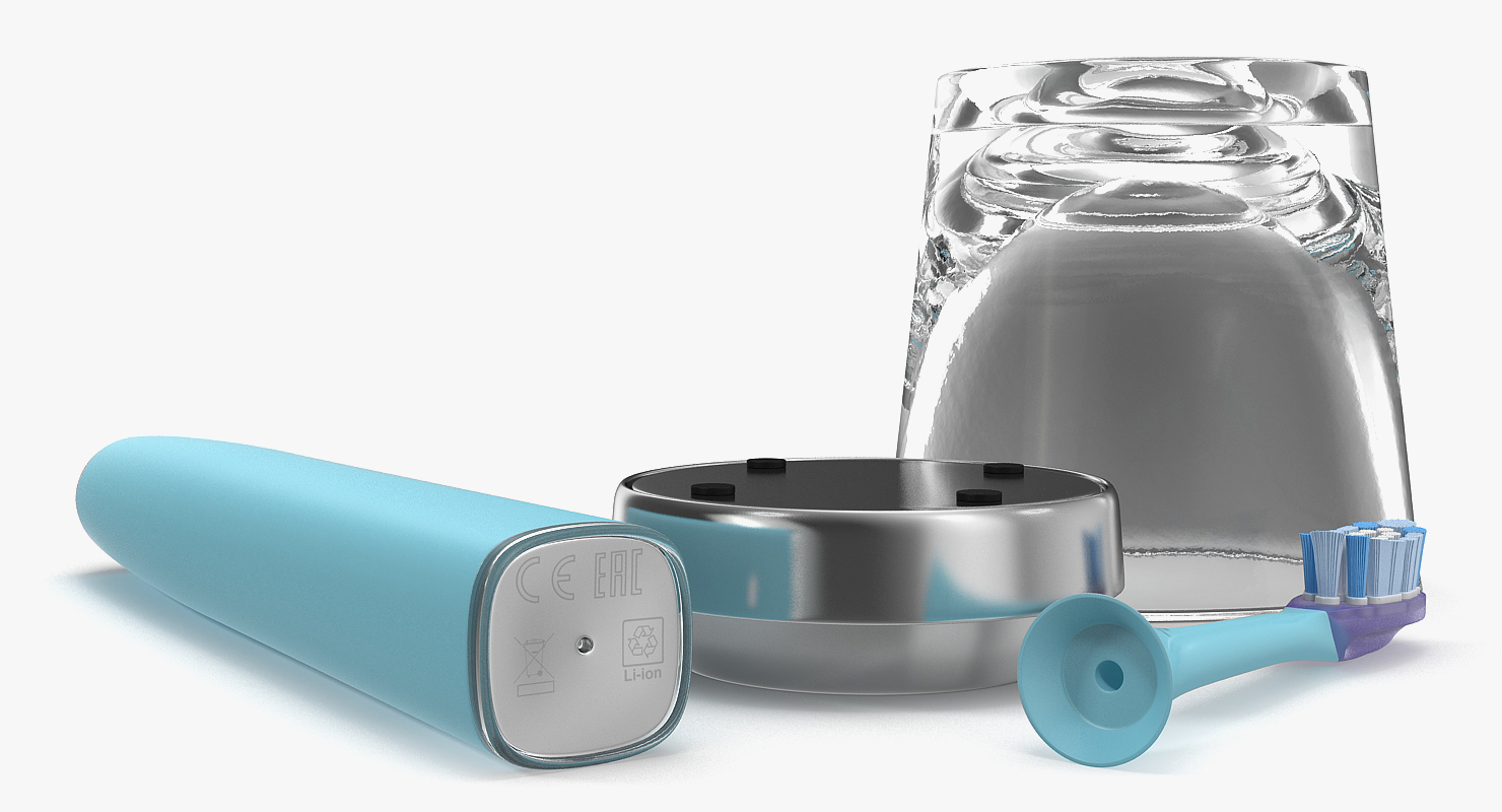 3D Electric Toothbrush with Glass Charger Generic