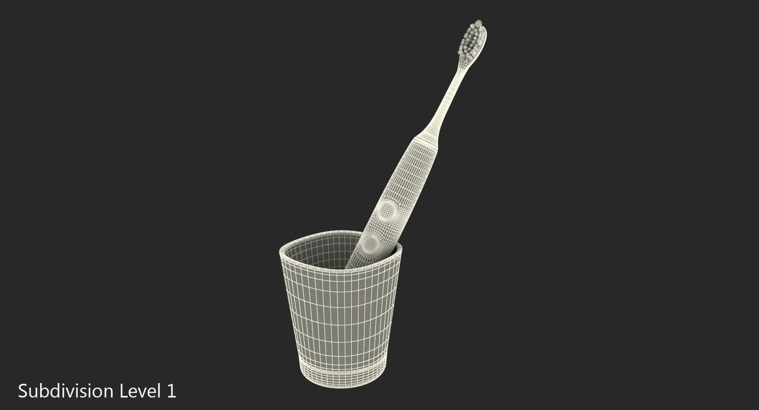 3D Electric Toothbrush with Glass Charger Generic