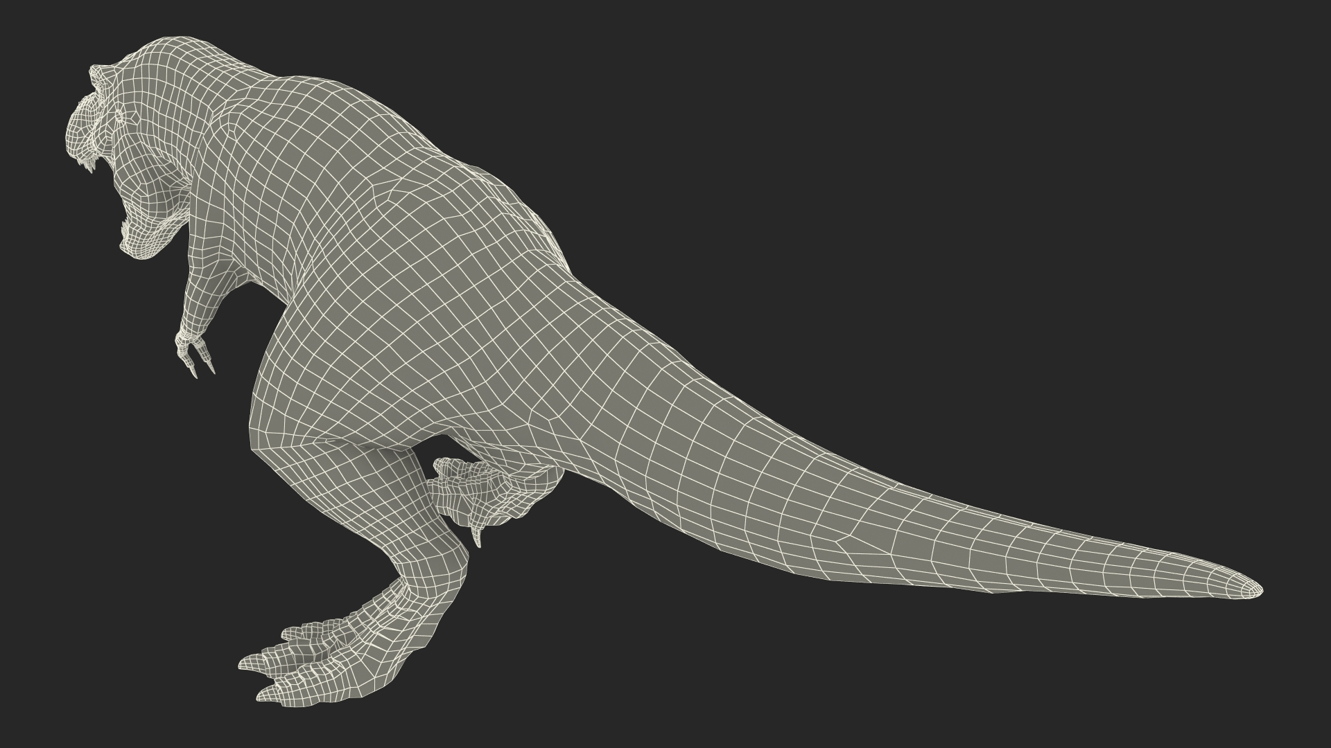 T Rex Rigged 3D