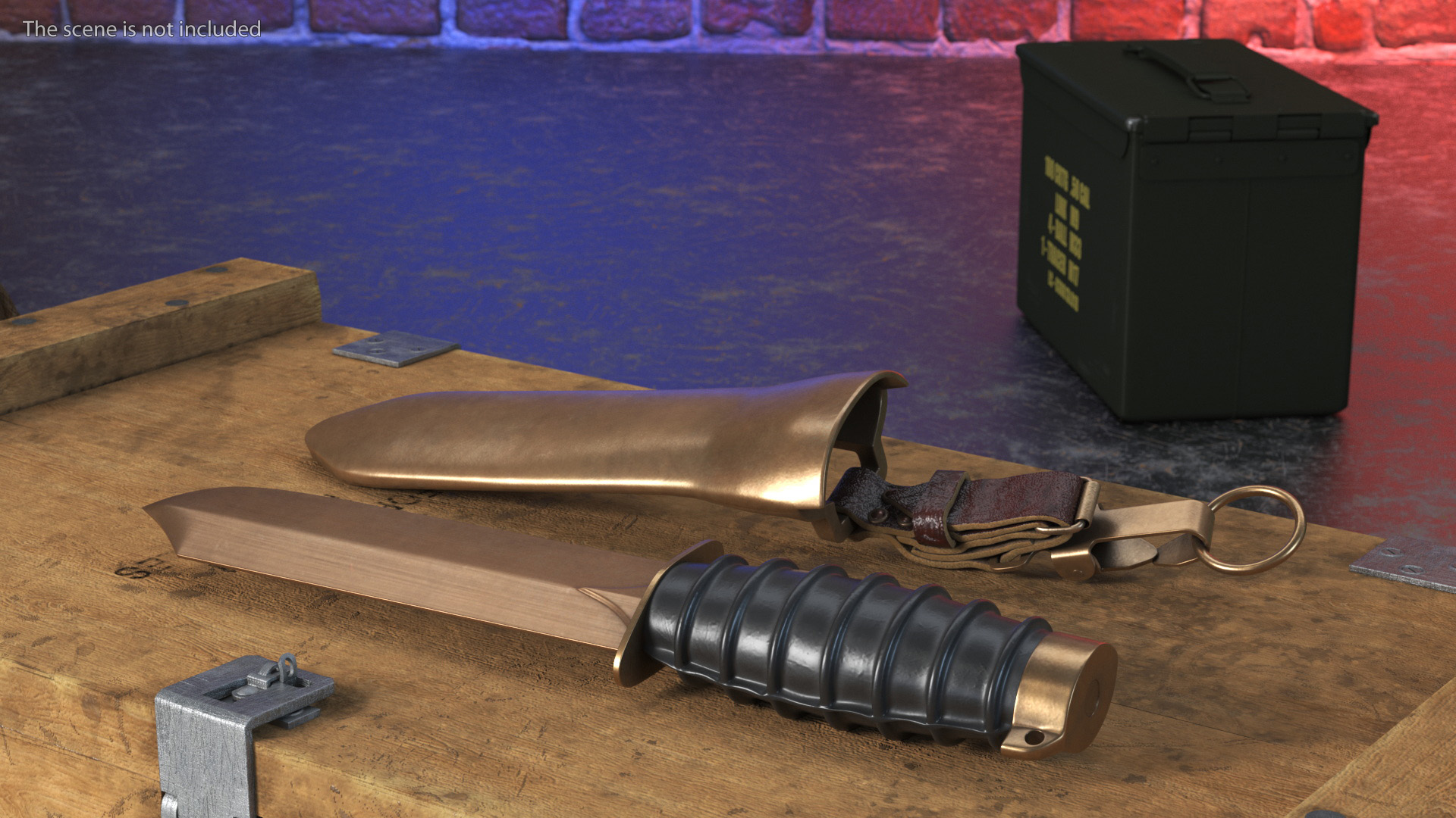 3D model Antique Diving Knife