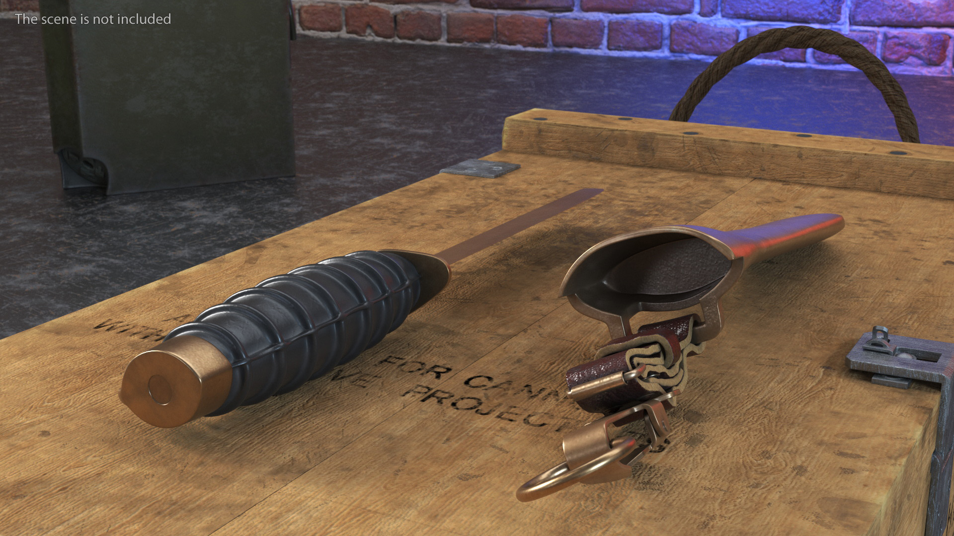 3D model Antique Diving Knife