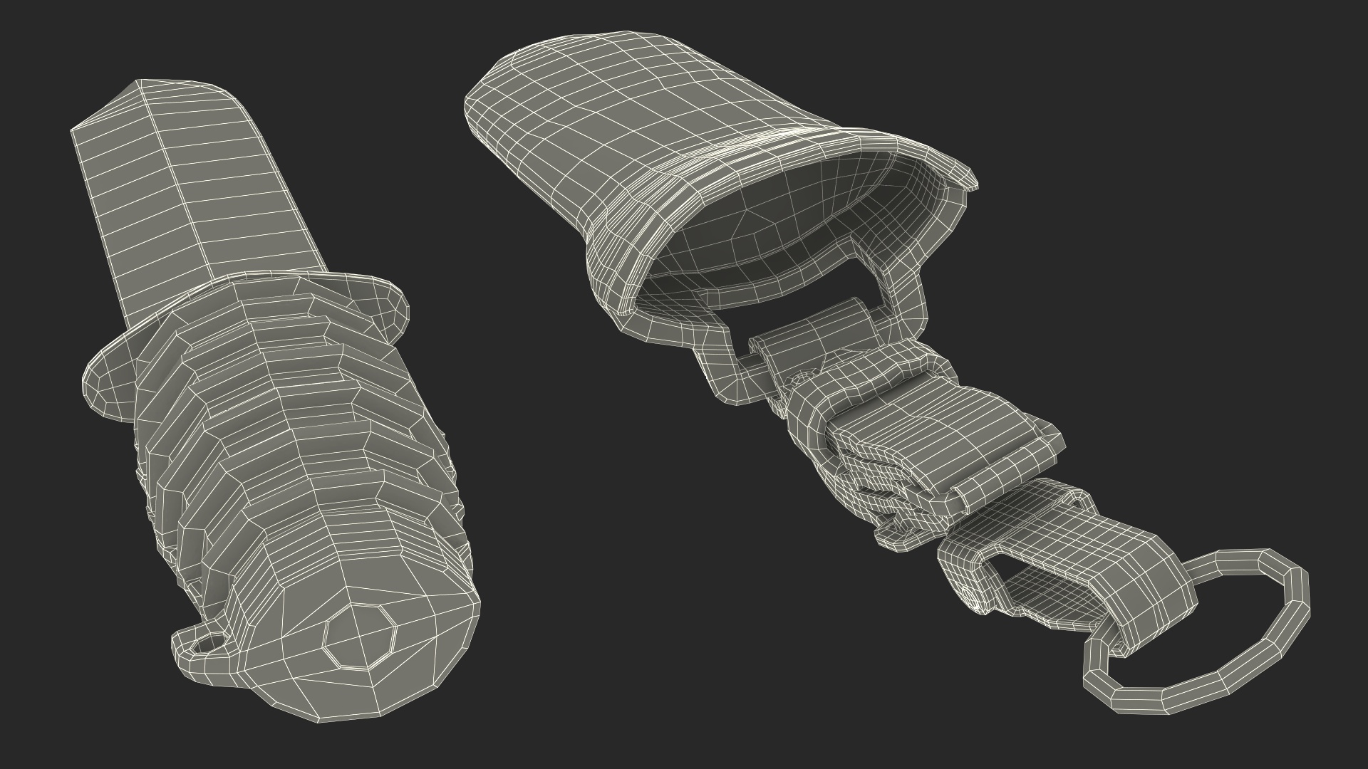 3D model Antique Diving Knife