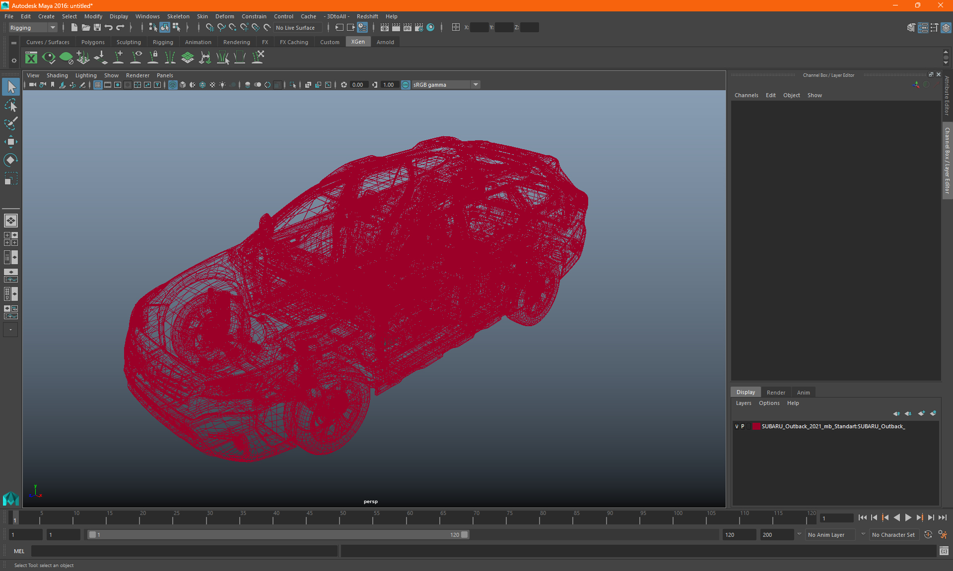 SUBARU Outback 2021 3D model