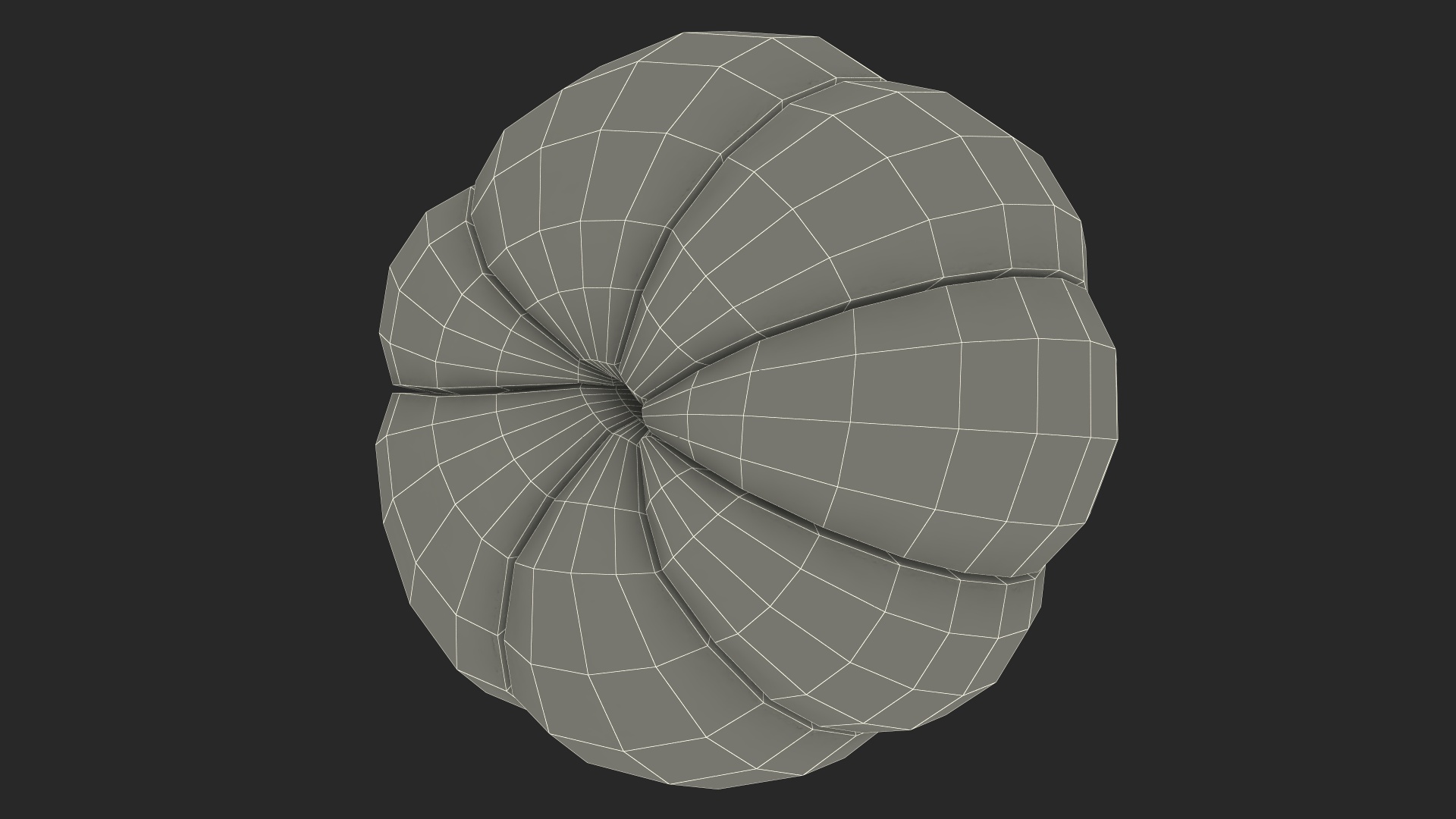 Peeled Mangosteen on White Plate 3D