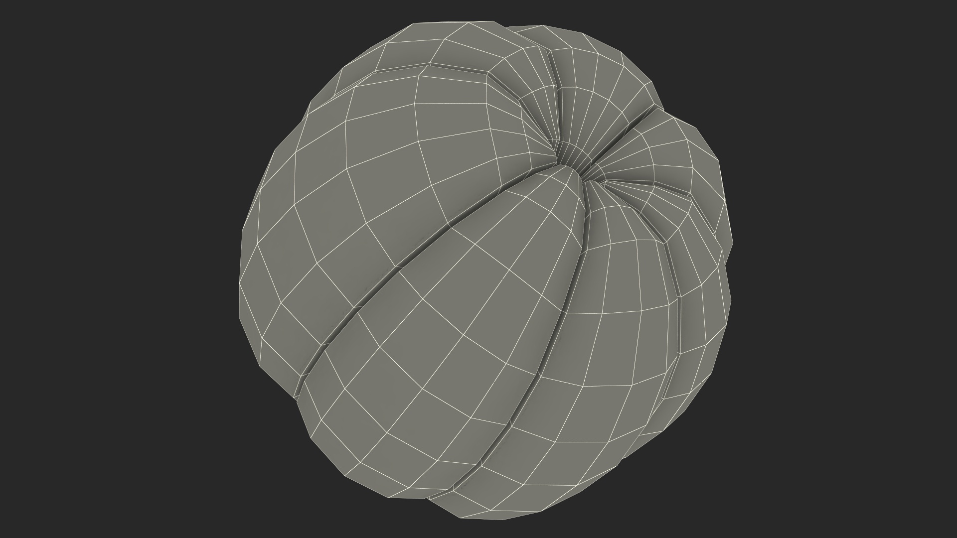 Peeled Mangosteen on White Plate 3D