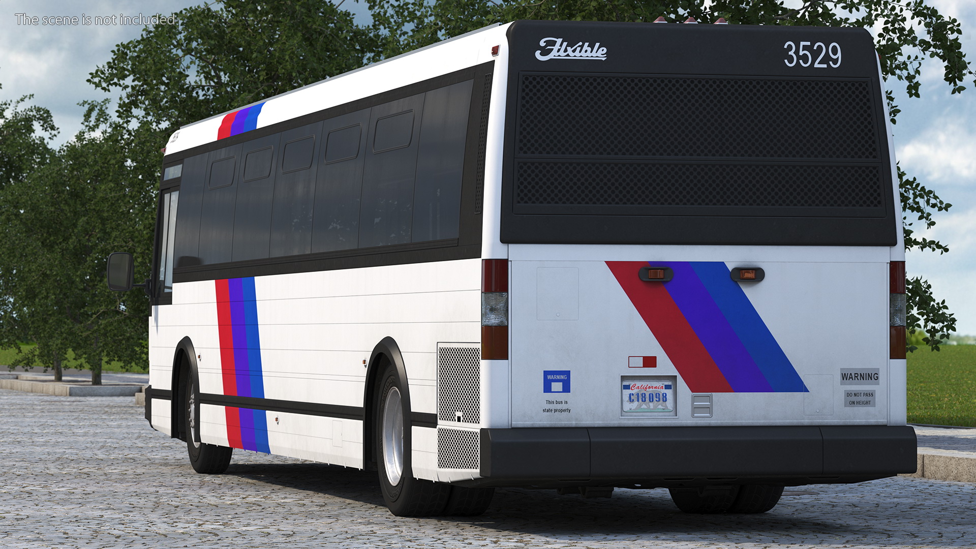 Flxible Metro D Bus Simle Interior 3D model