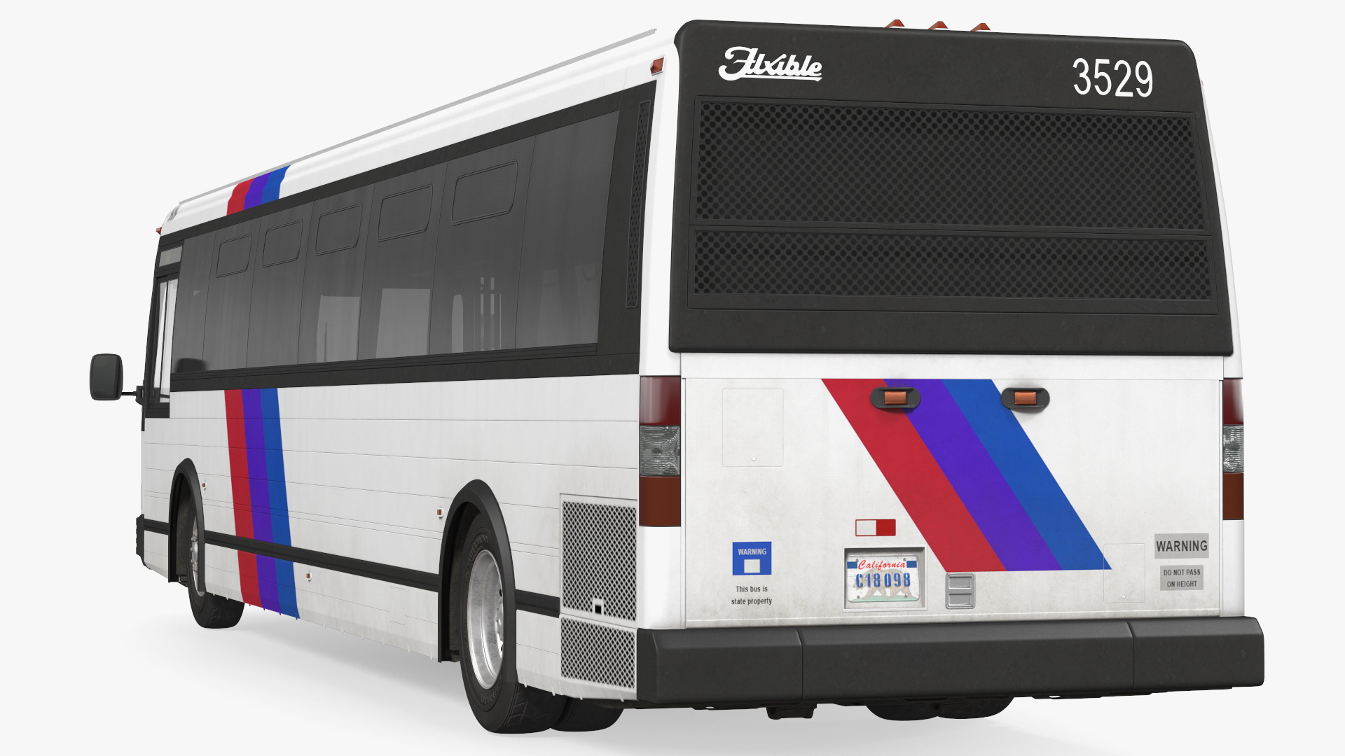 Flxible Metro D Bus Simle Interior 3D model
