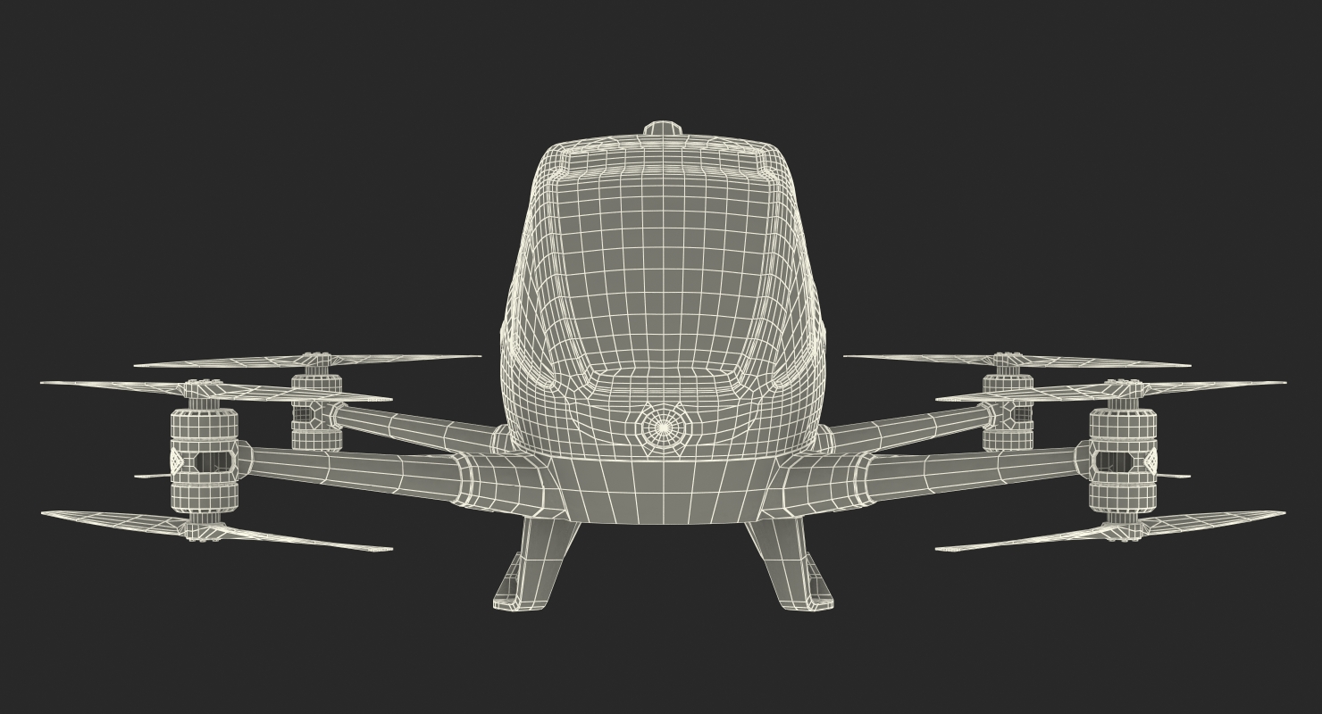 3D Drone Air Taxi Rigged