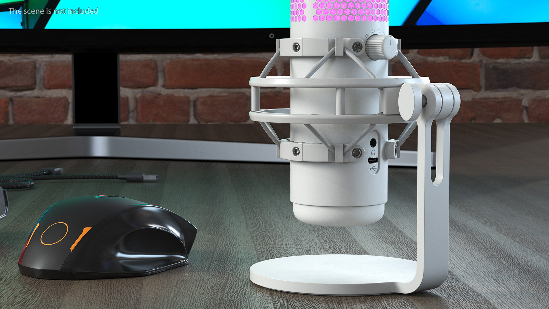 3D QuadCast S Gaming Microphone HyperX White