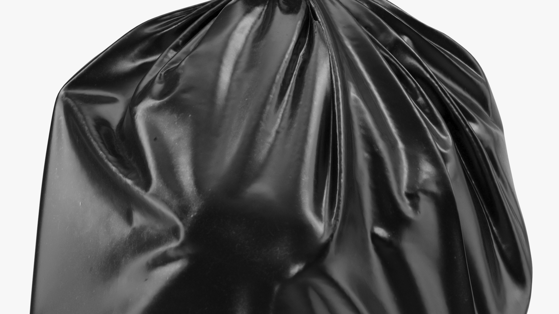 3D model Tied Closed Black Rubbish Bag Small