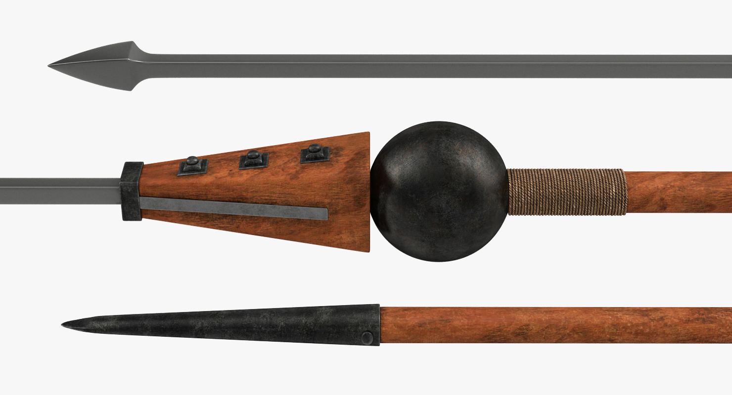 3D model Roman Medieval Pilum