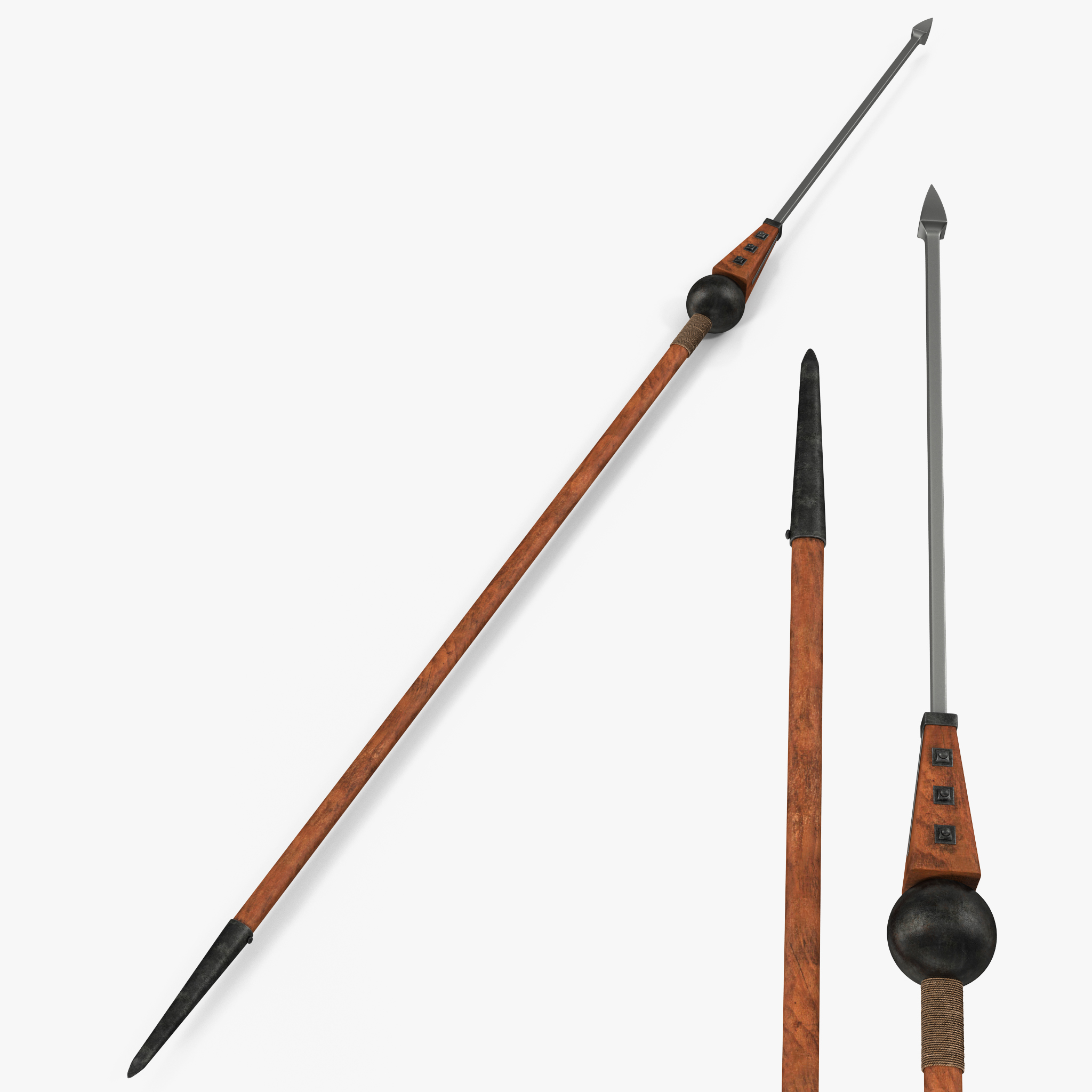 Roman Medieval Pilum 3D Model