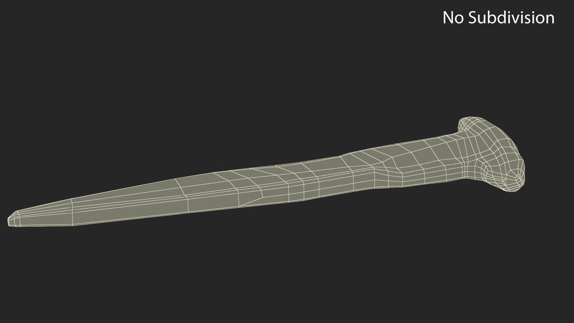 3D Antique Rusty Nail model
