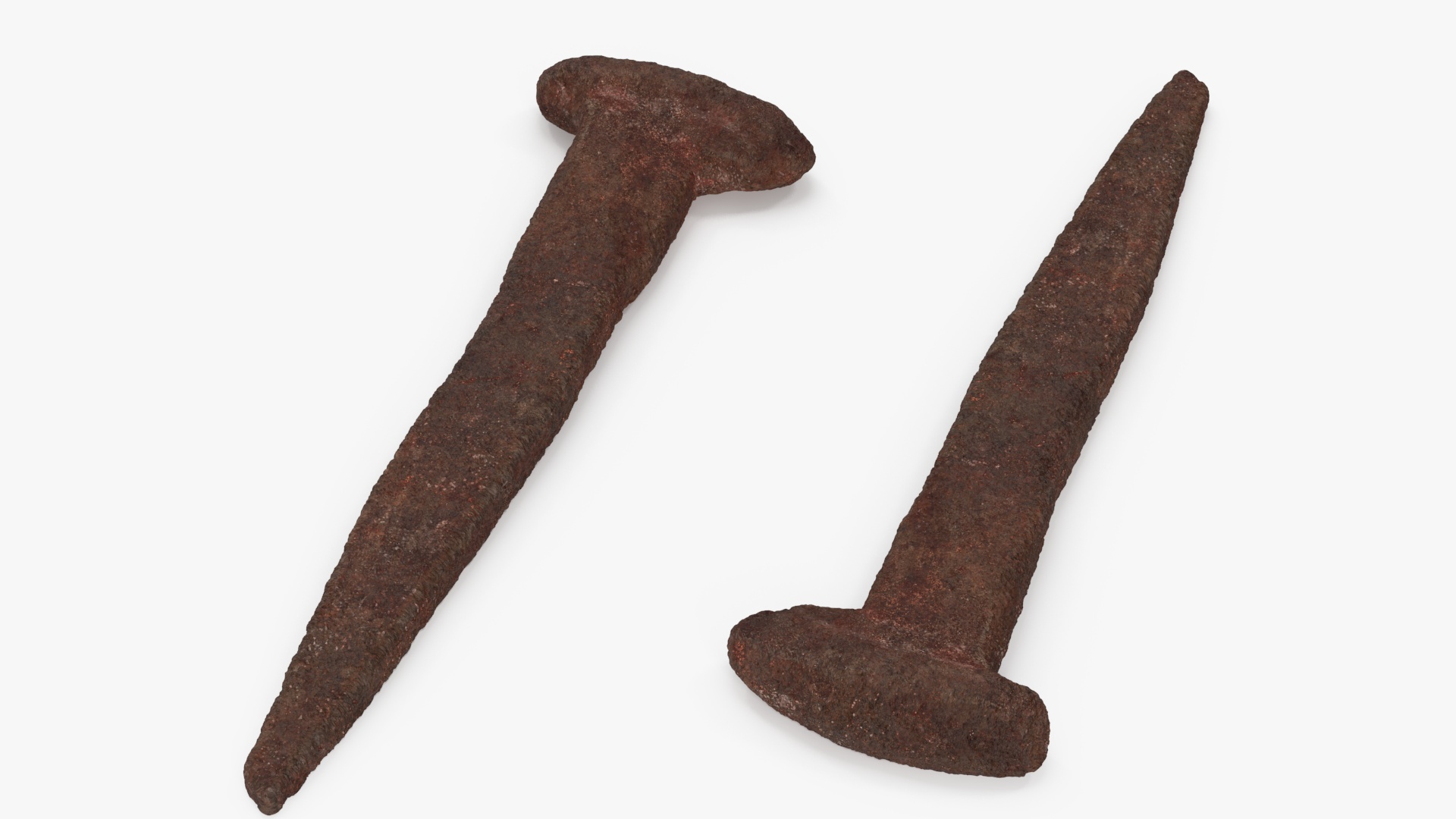 3D Antique Rusty Nail model