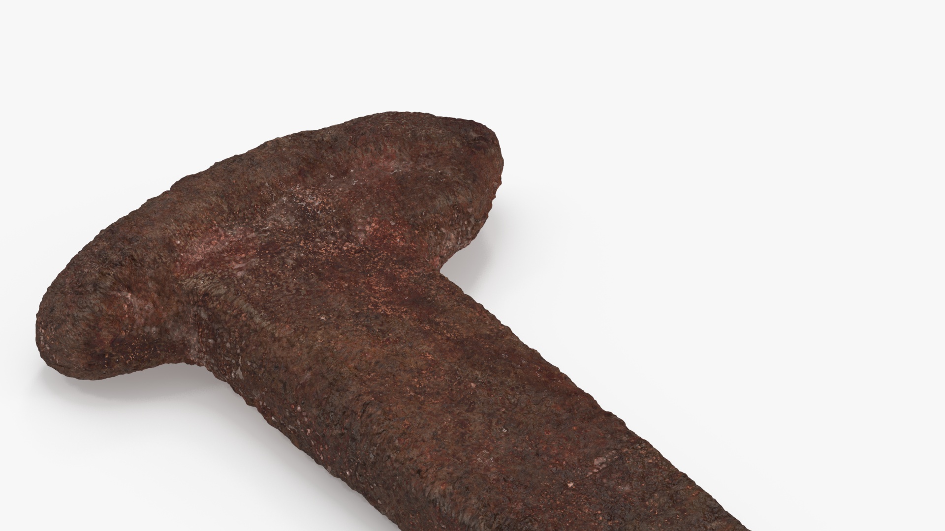 3D Antique Rusty Nail model