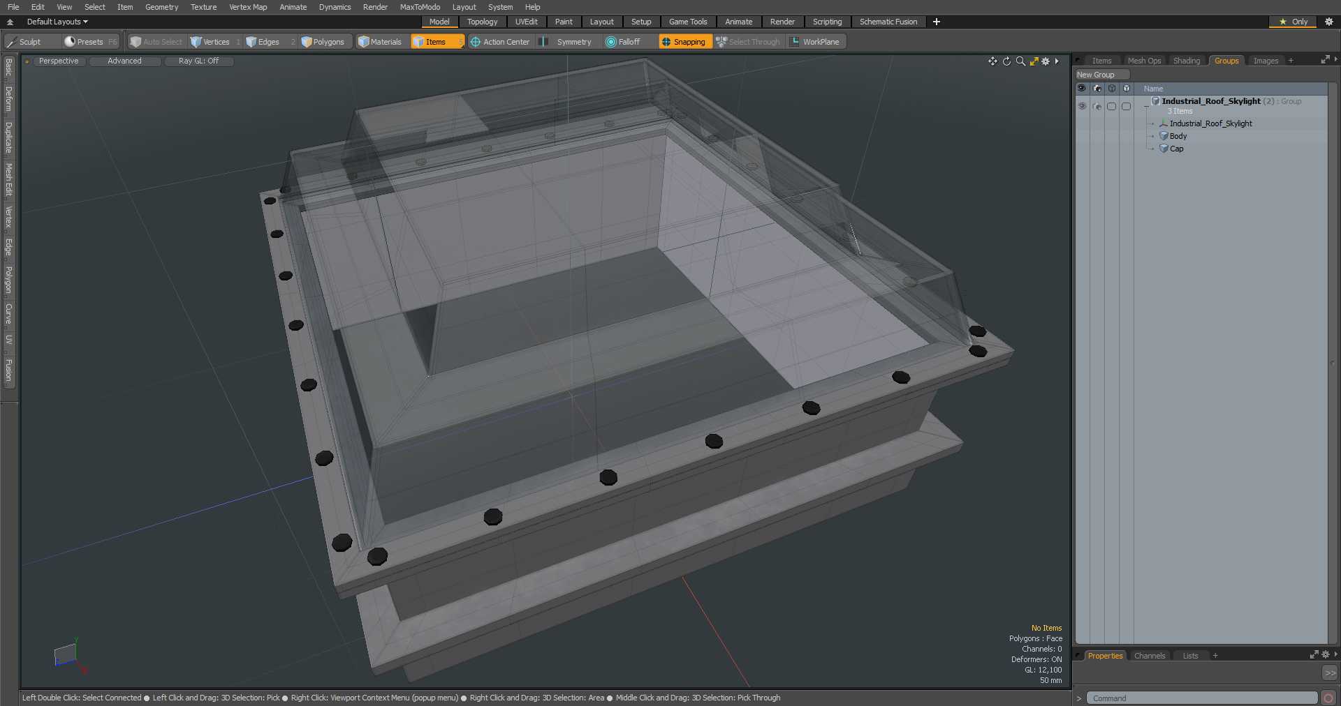 Industrial Roof Skylight 3D model