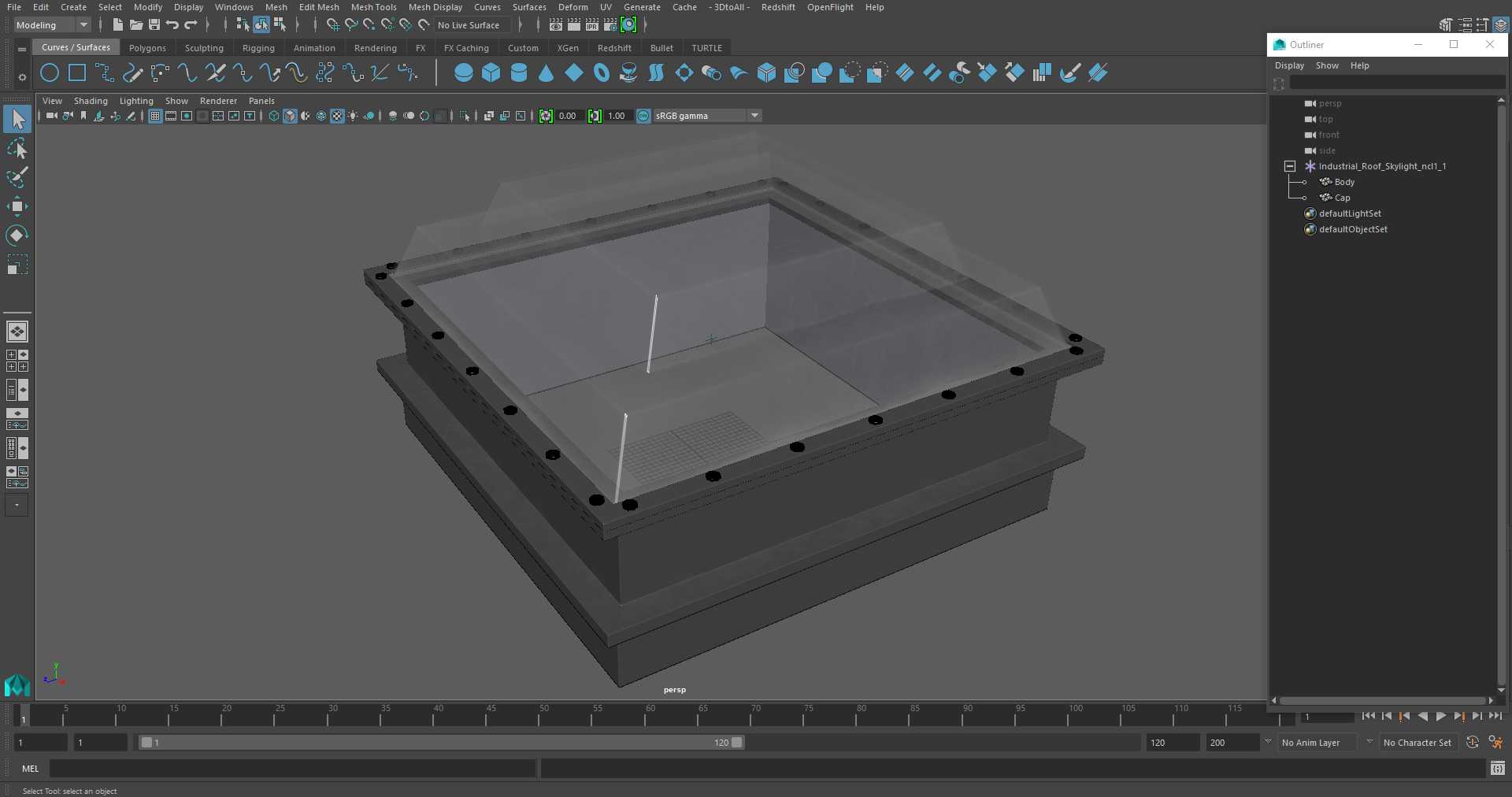 Industrial Roof Skylight 3D model
