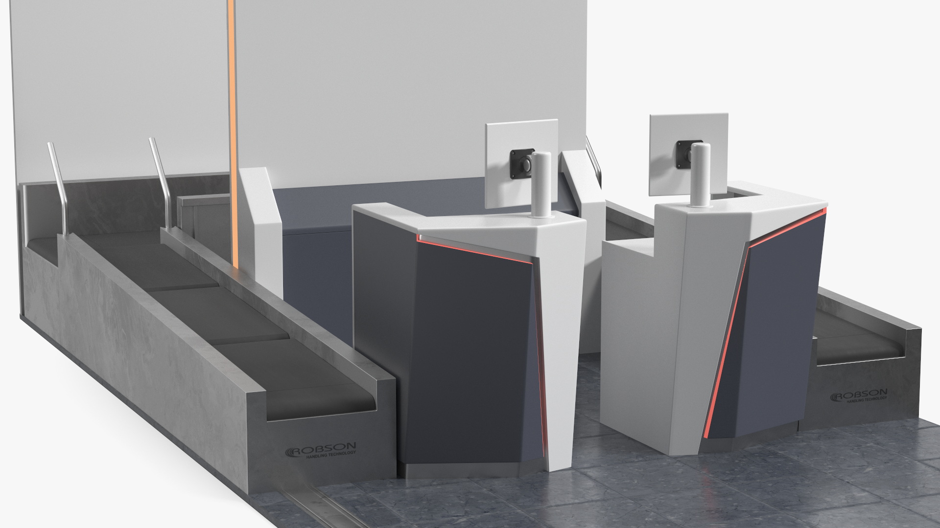 3D Airport Check-In Desk