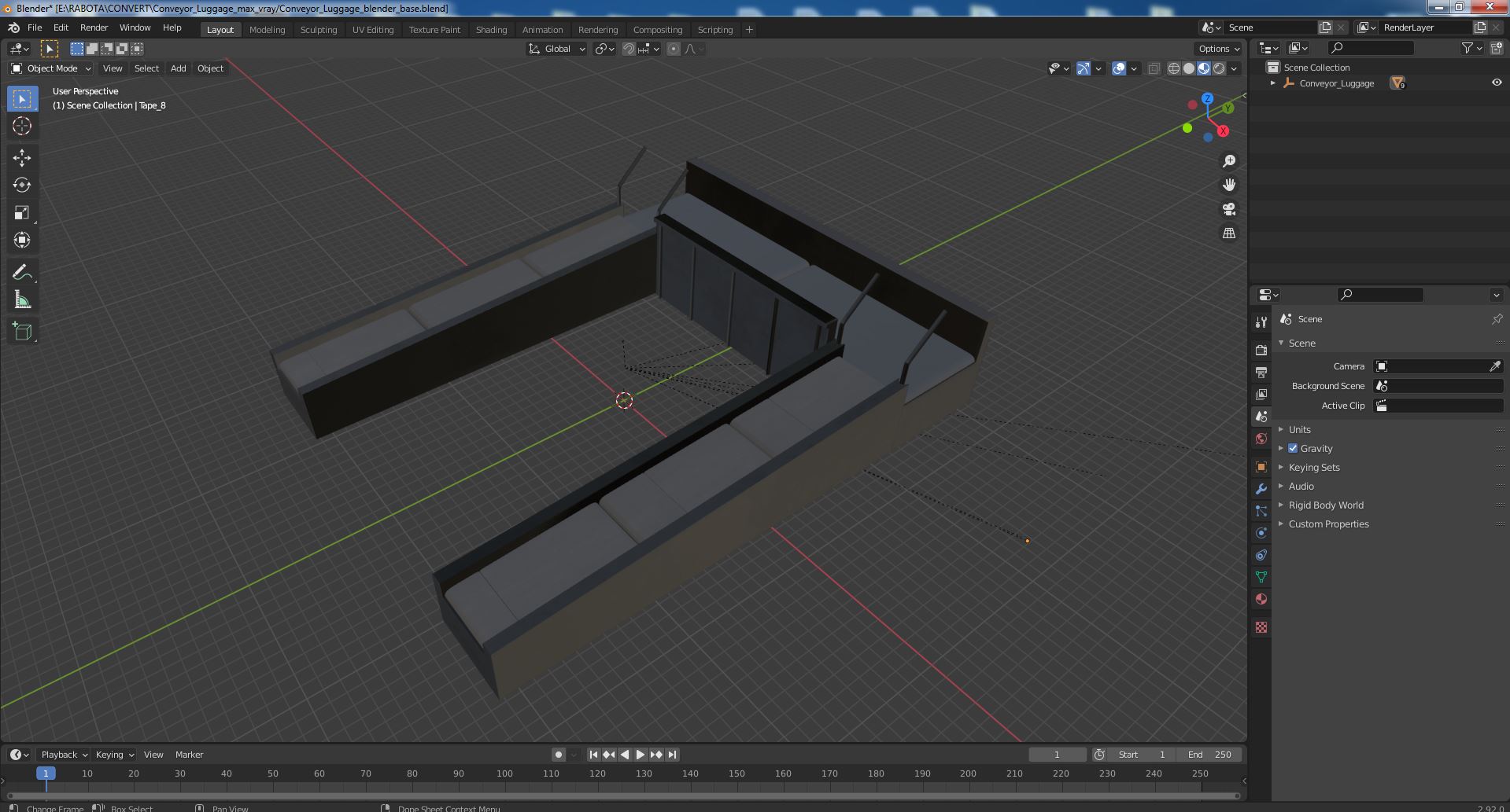 3D Conveyor Luggage