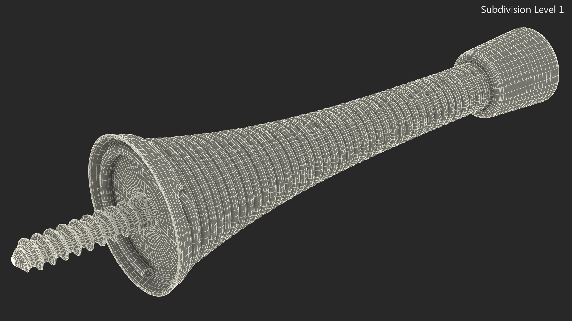 Spring Door Stopper Gold 3D model