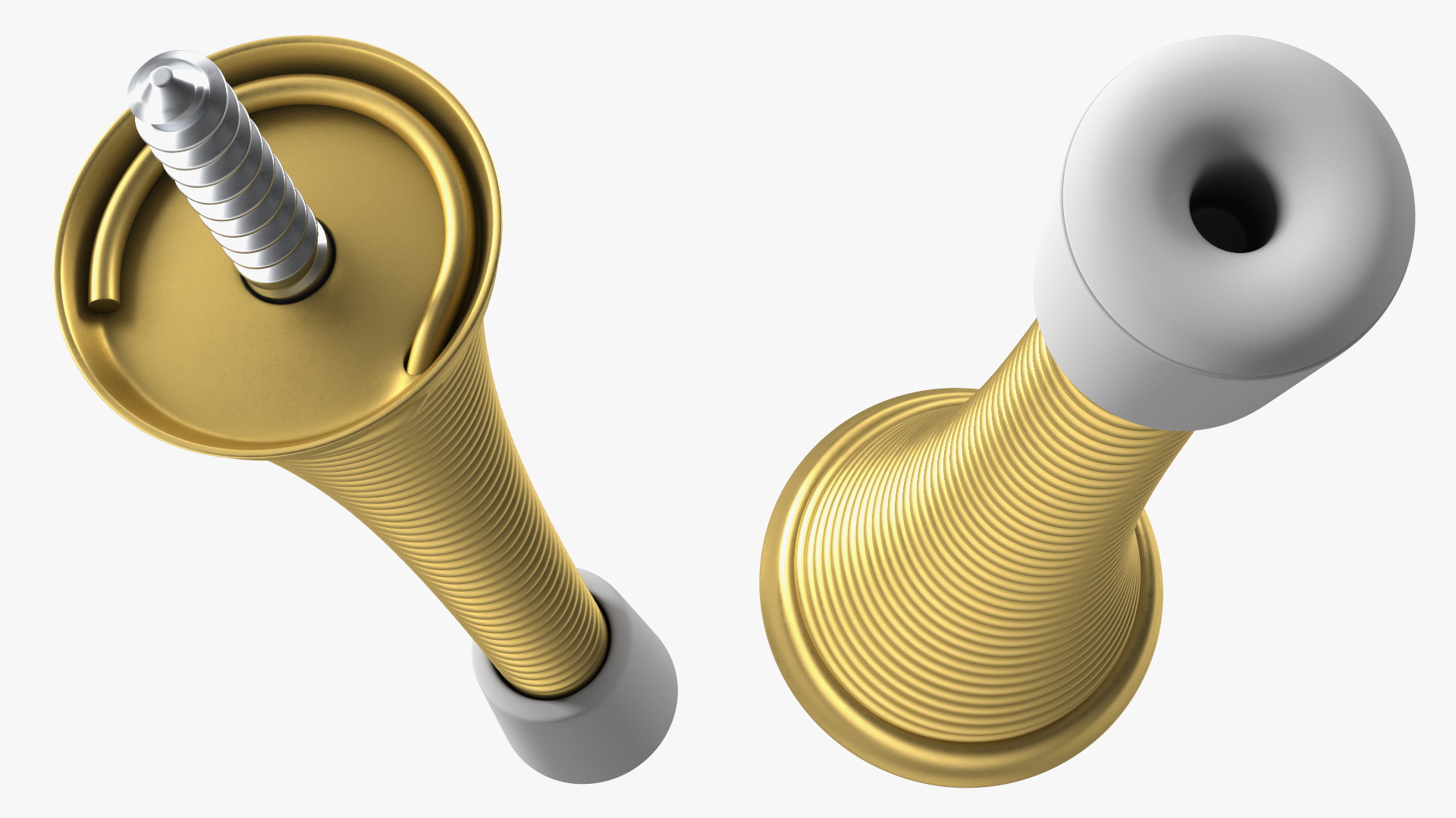 Spring Door Stopper Gold 3D model