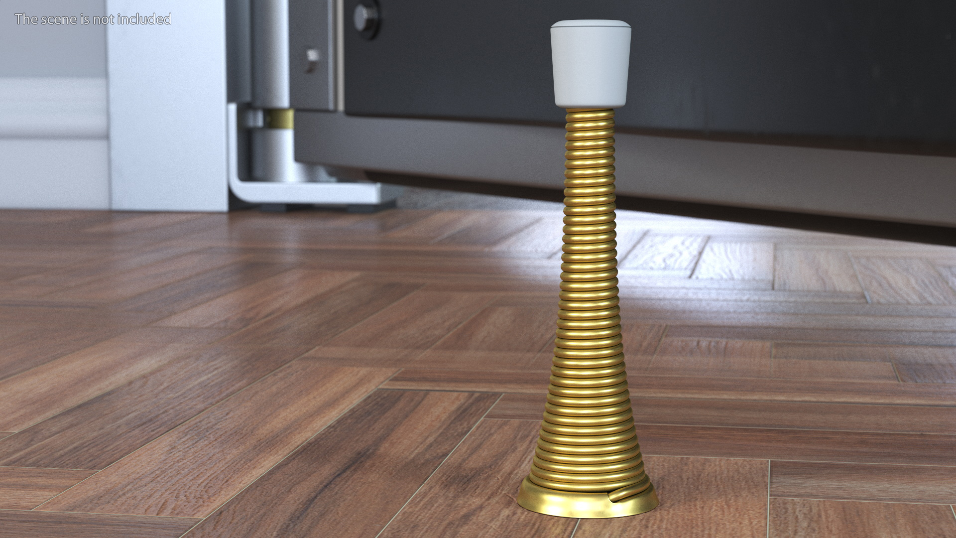 Spring Door Stopper Gold 3D model