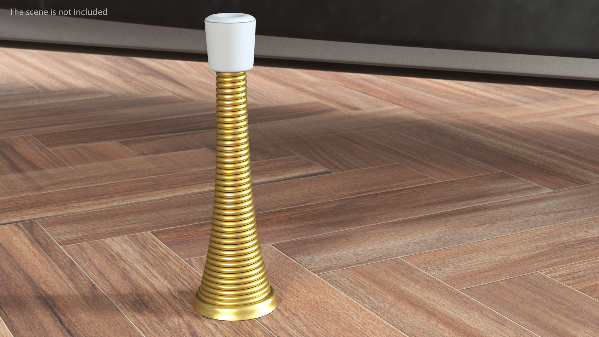 Spring Door Stopper Gold 3D model