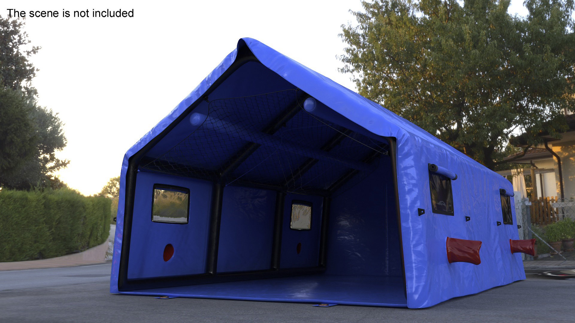 3D Portable Canvas Medical Tent model