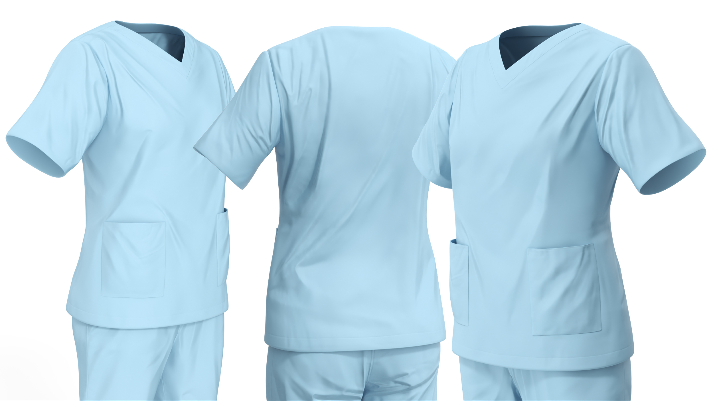 Medical Scrubs Uniform 3D