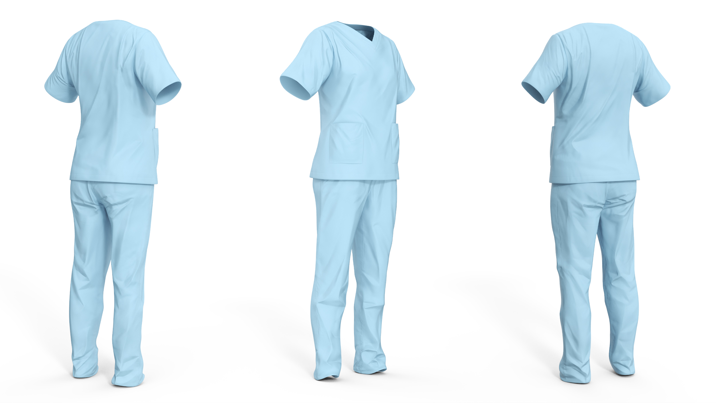 Medical Scrubs Uniform 3D
