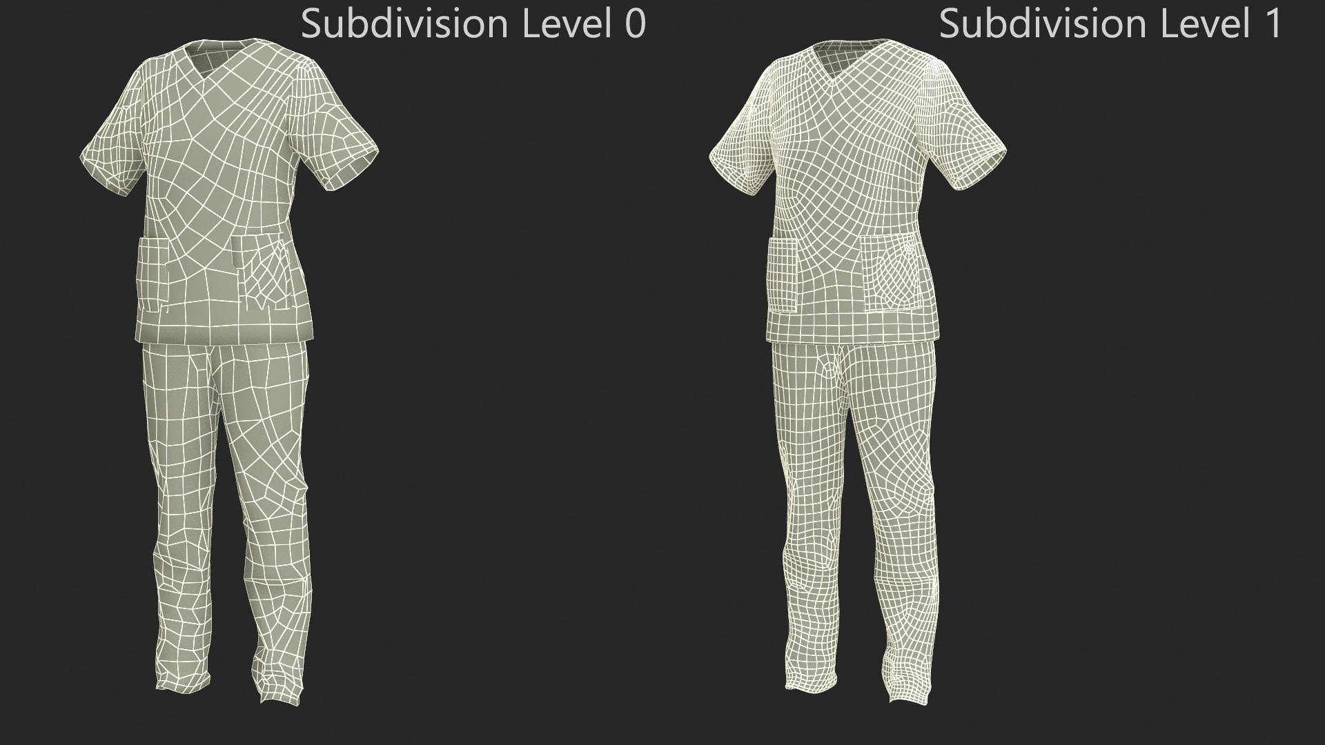 Medical Scrubs Uniform 3D