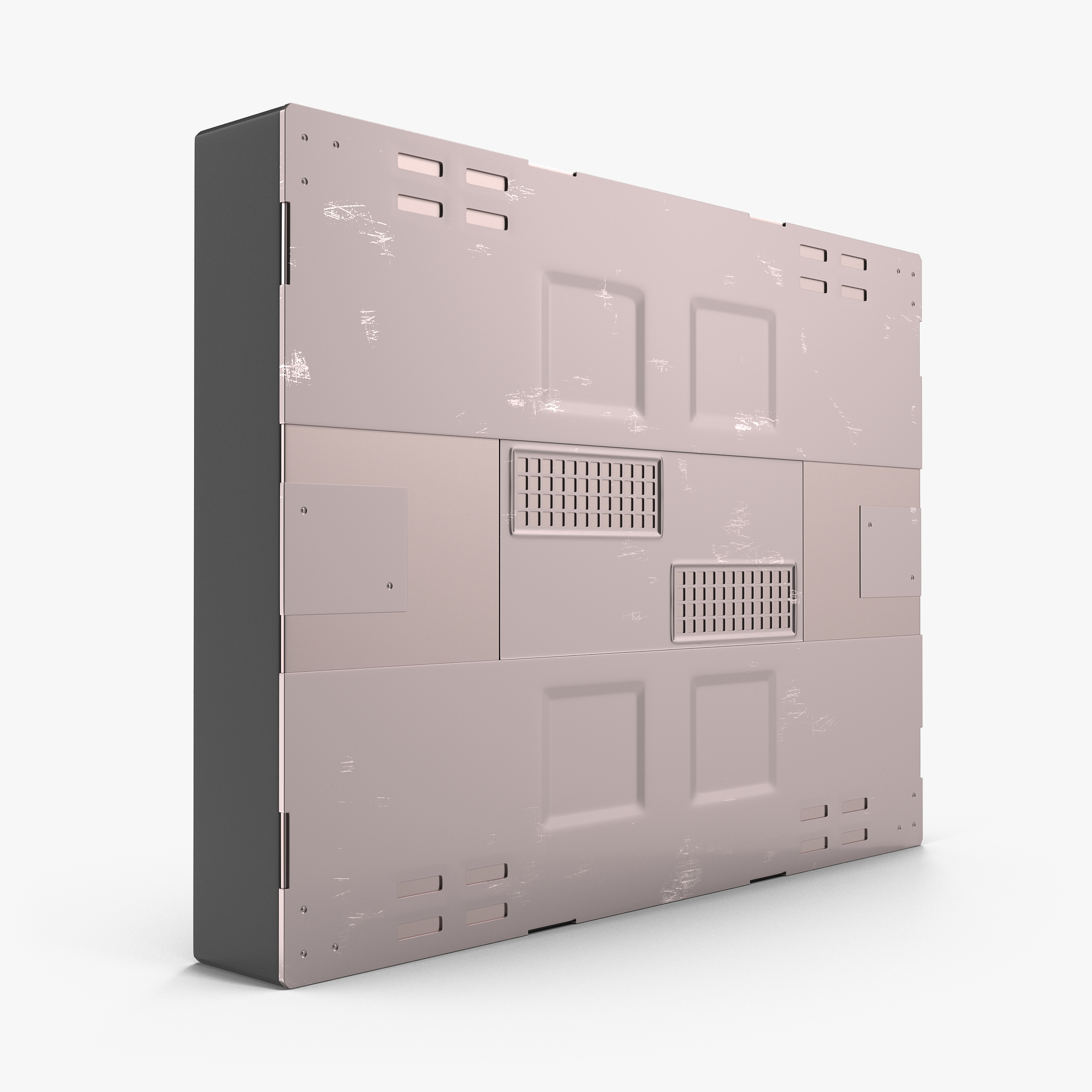 Sci-Fi Anodized Panel 3D Model