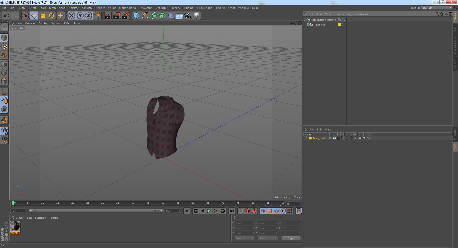 3D model Men Vest