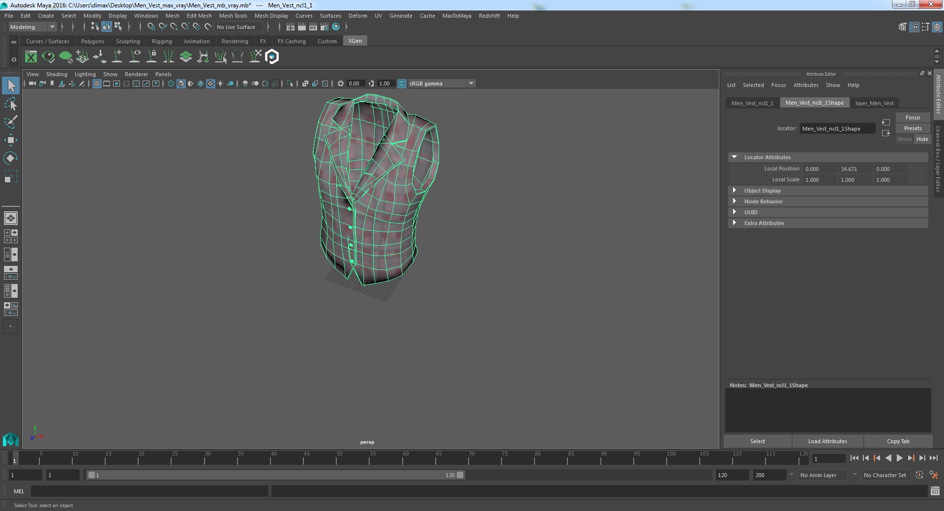 3D model Men Vest