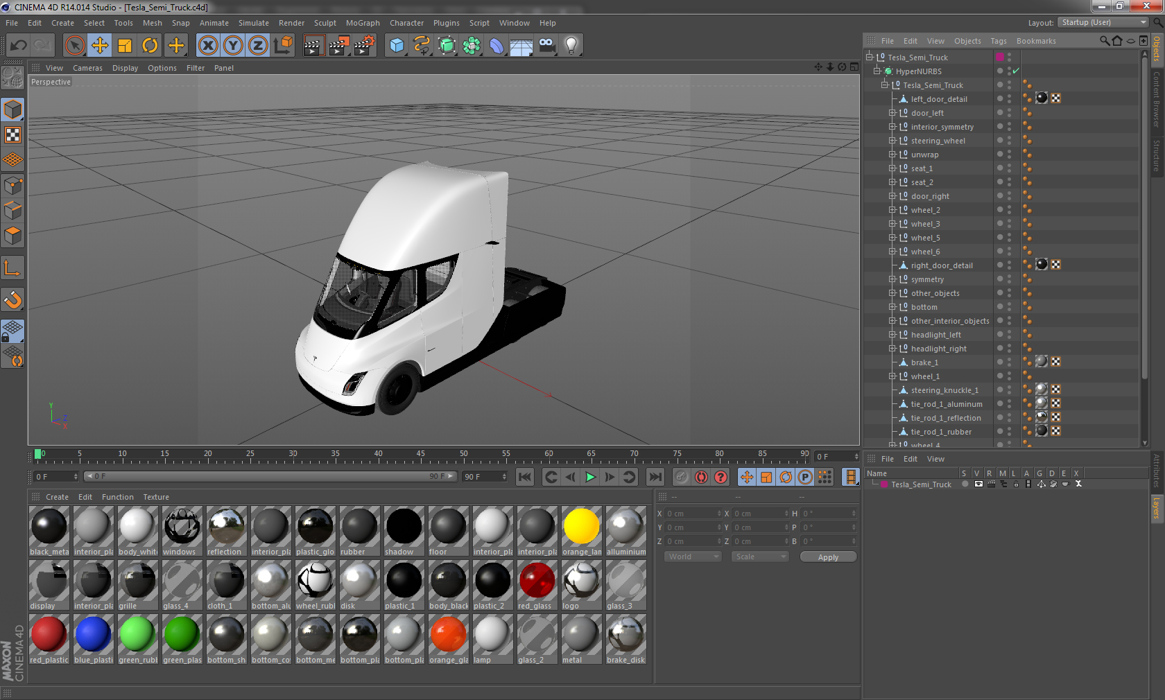 3D Tesla Semi Truck