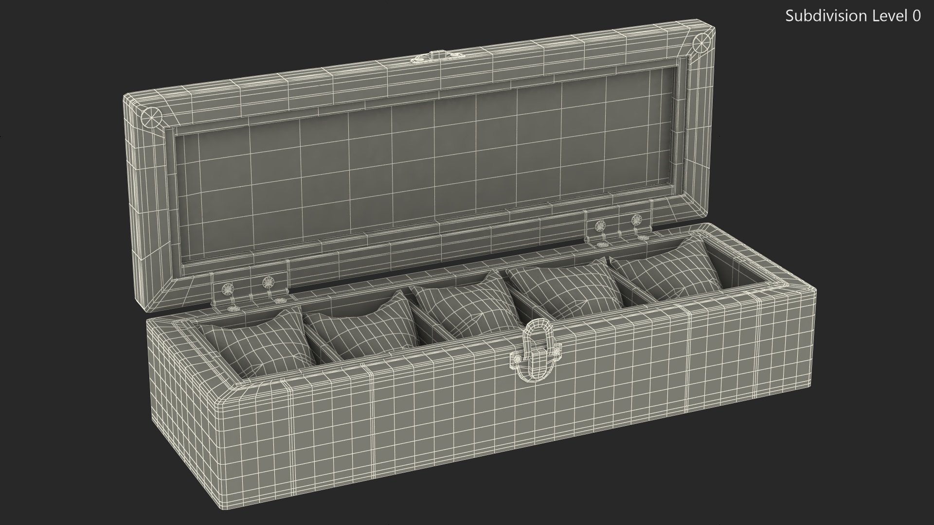 Watch Display Box Dark 3D