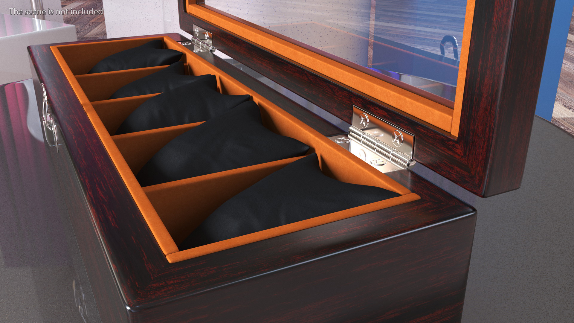 Watch Display Box Dark 3D