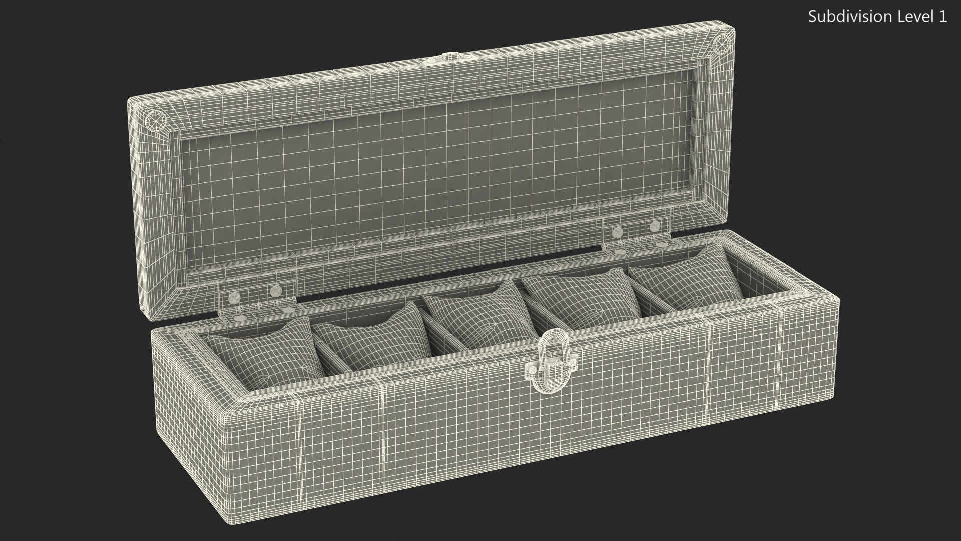 Watch Display Box Dark 3D
