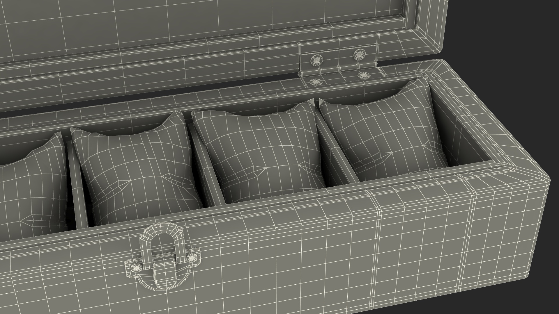 Watch Display Box Dark 3D