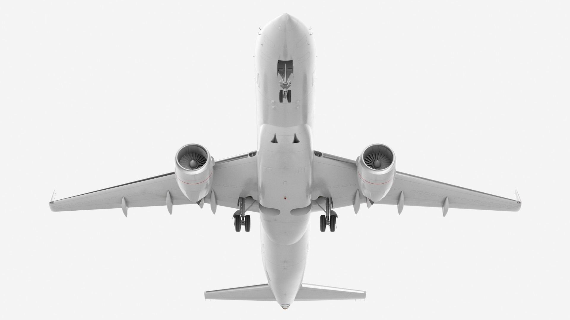 Jet Airliner Rigged 3D model