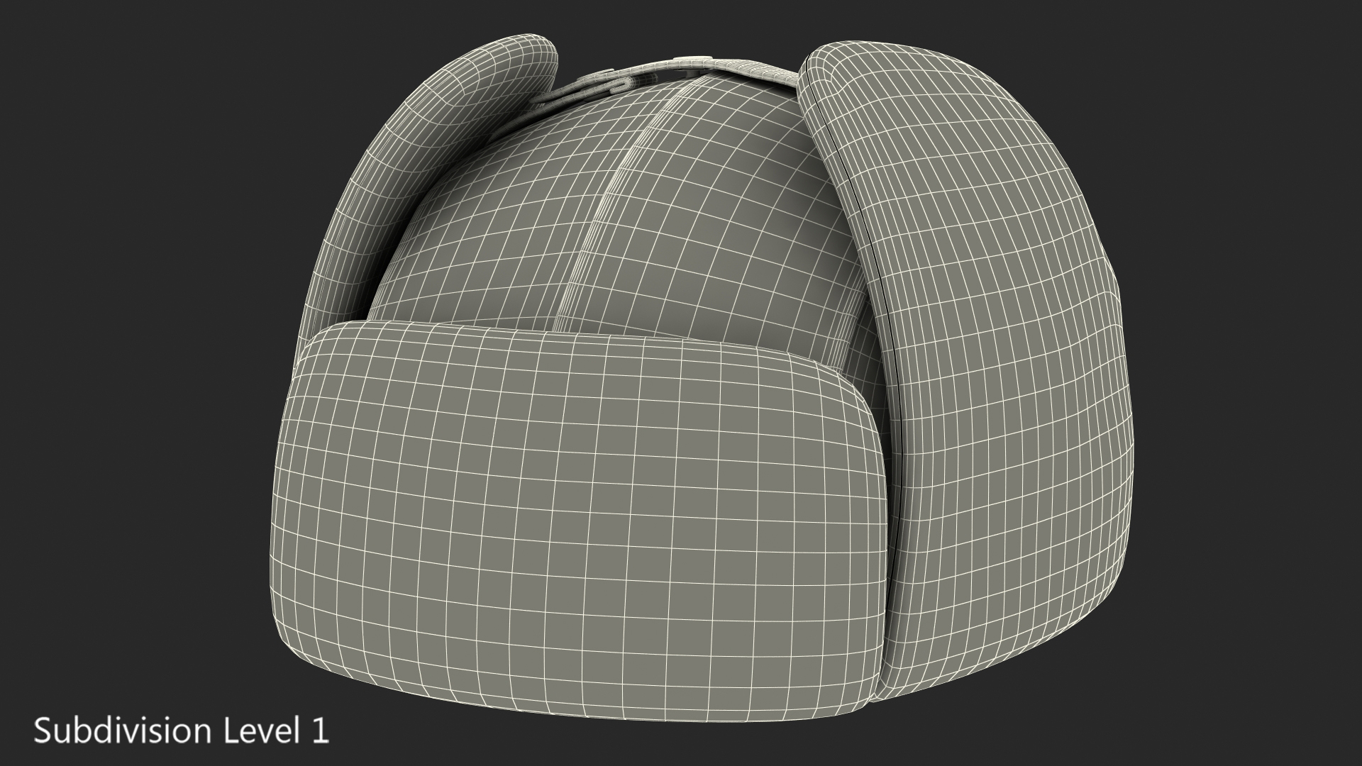 3D Winter Trapper Hat model