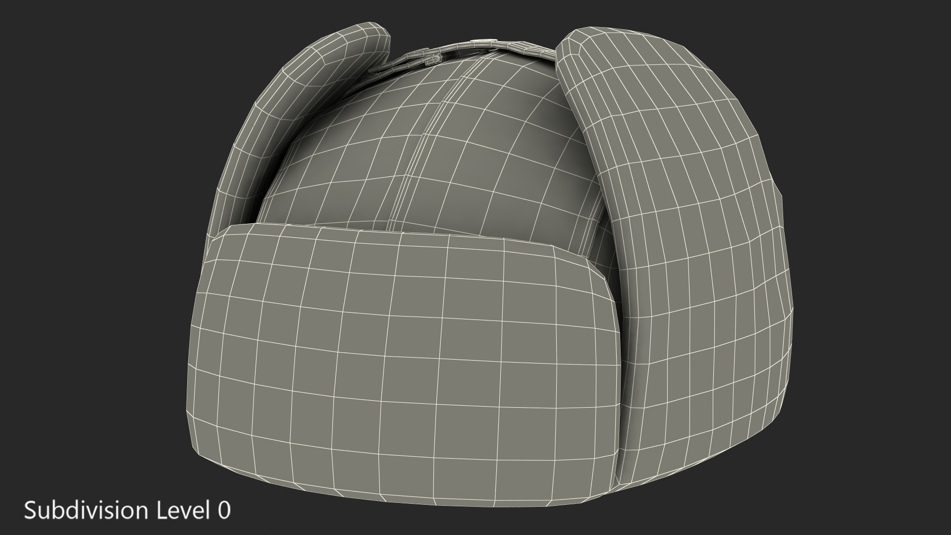 3D Winter Trapper Hat model