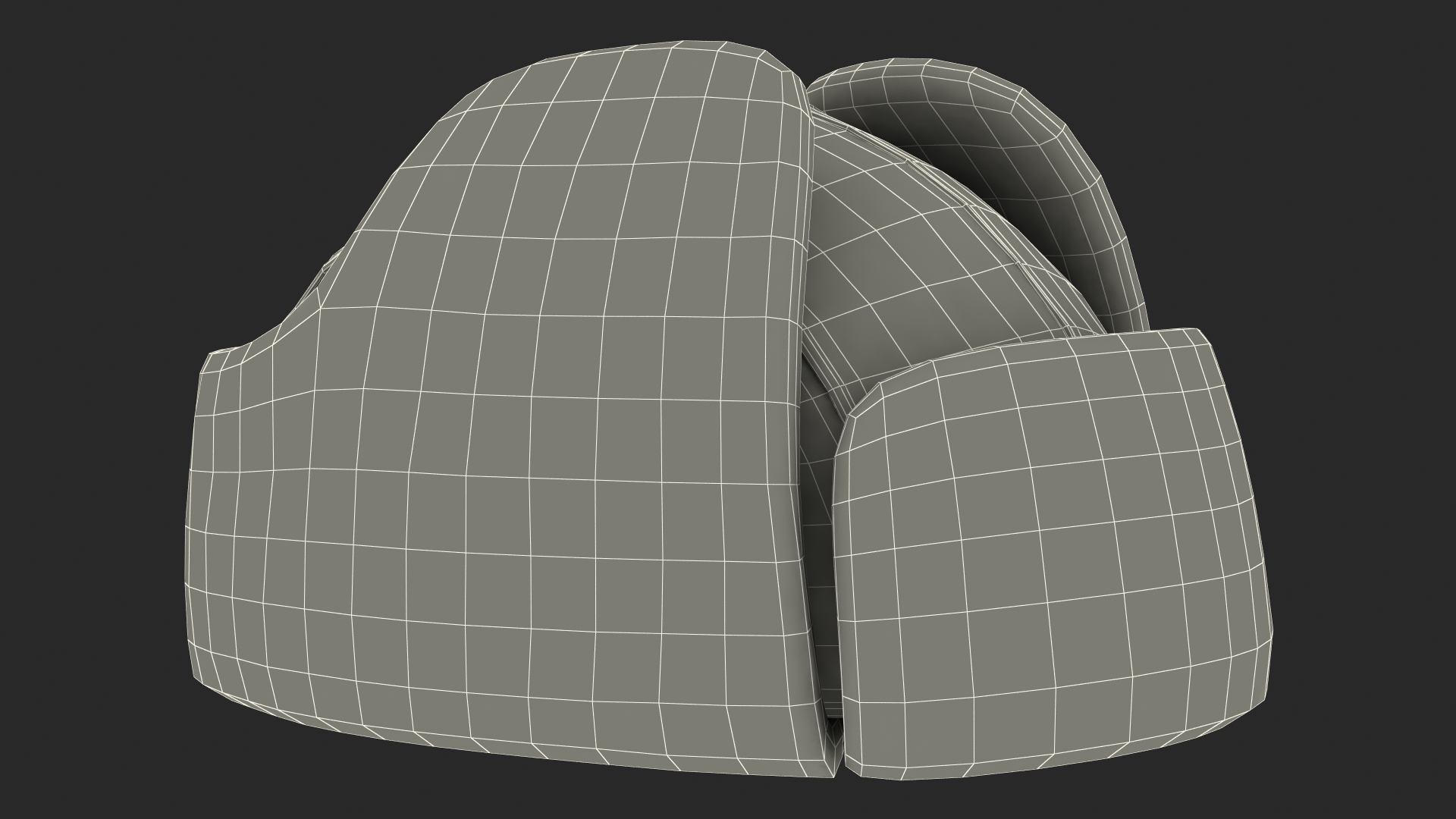 3D Winter Trapper Hat model