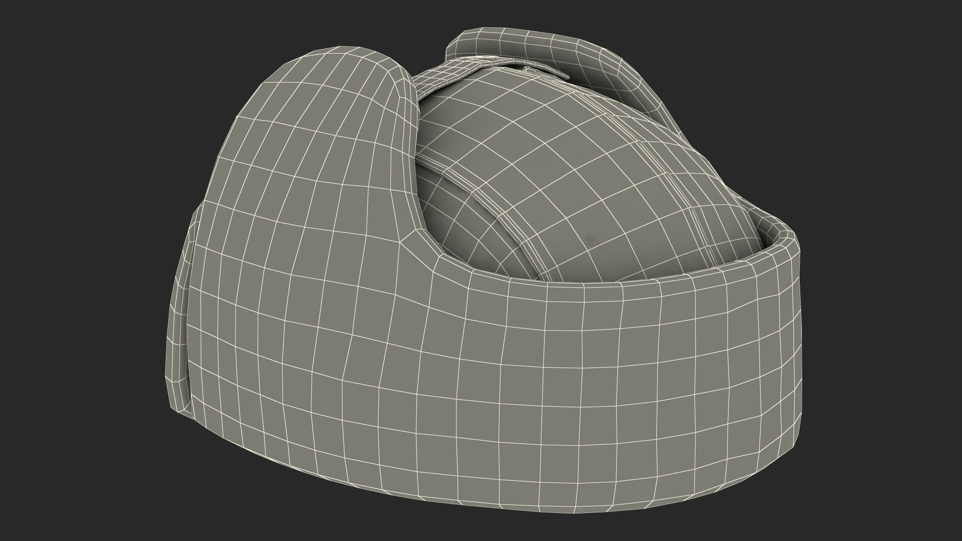 3D Winter Trapper Hat model
