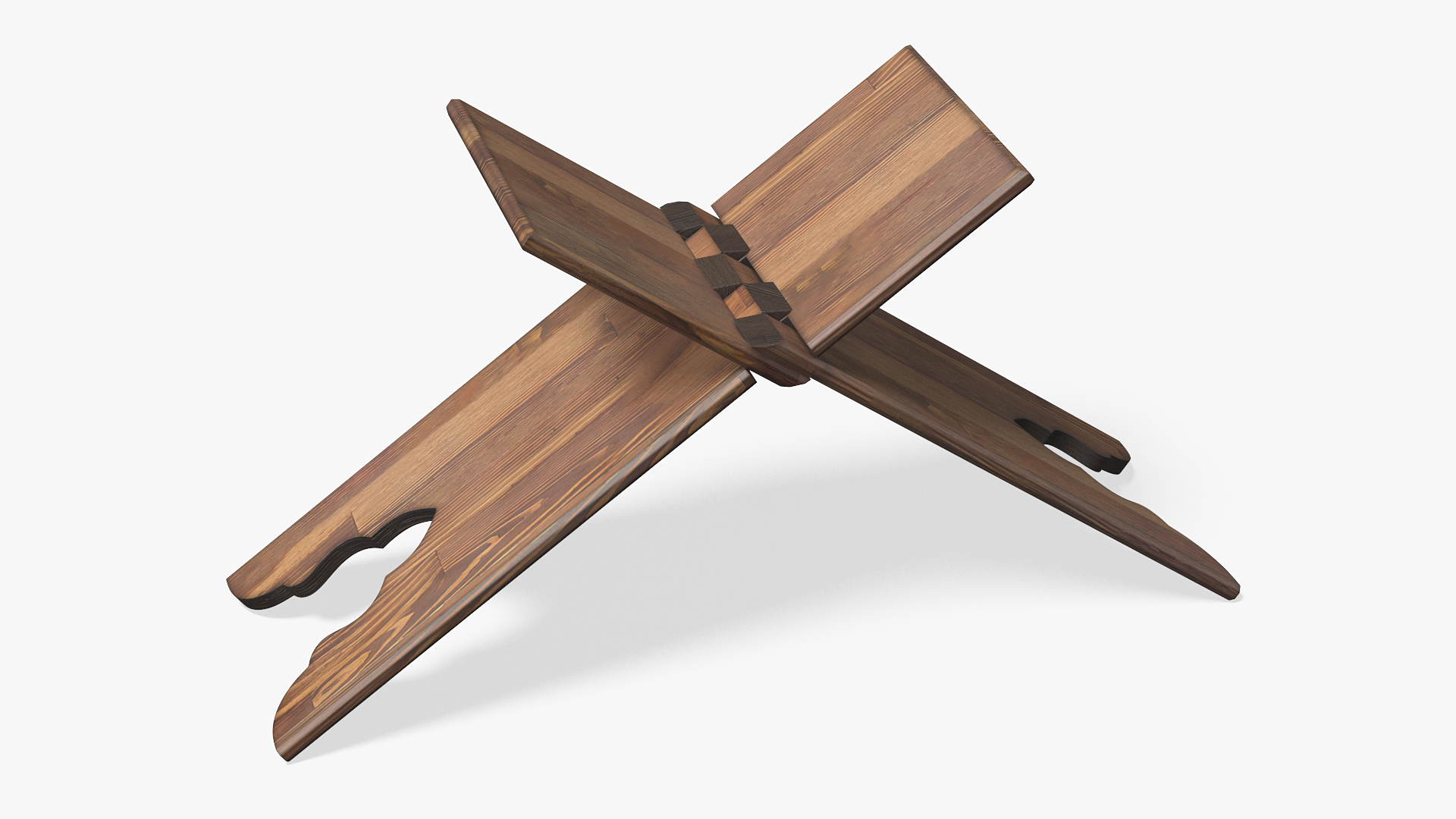 Holy Quran on Stand Blue Open 3D model