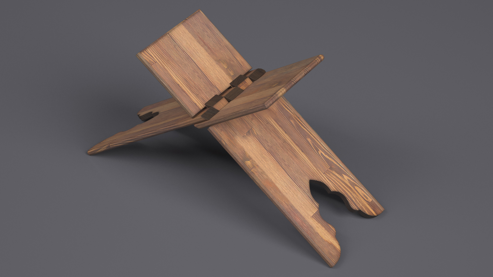 Holy Quran on Stand Blue Open 3D model