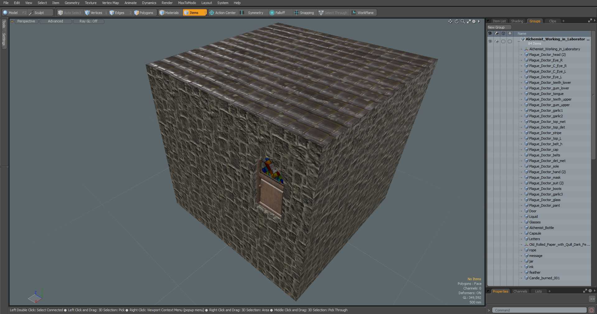3D Alchemist Working in Laboratory