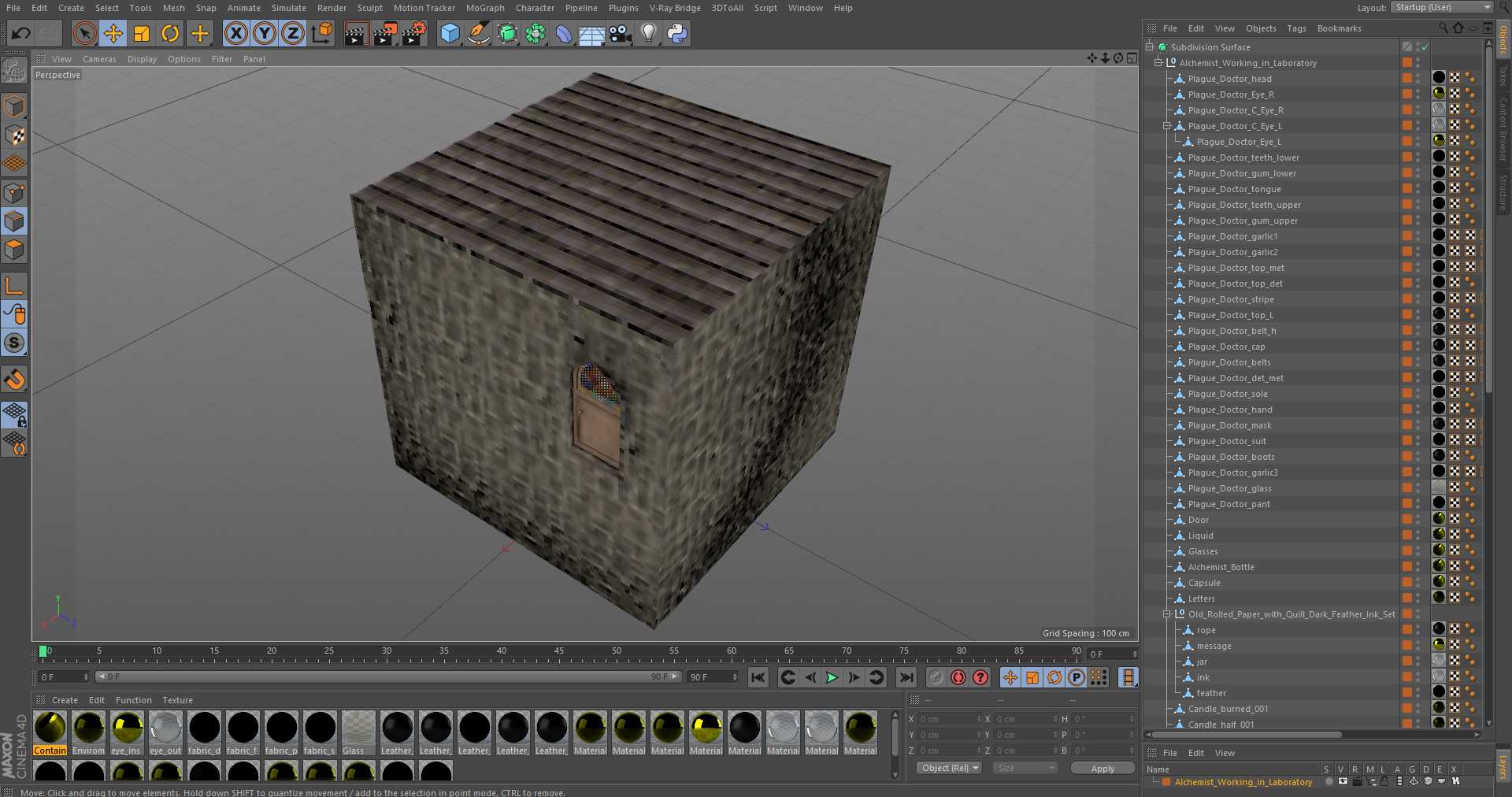 3D Alchemist Working in Laboratory
