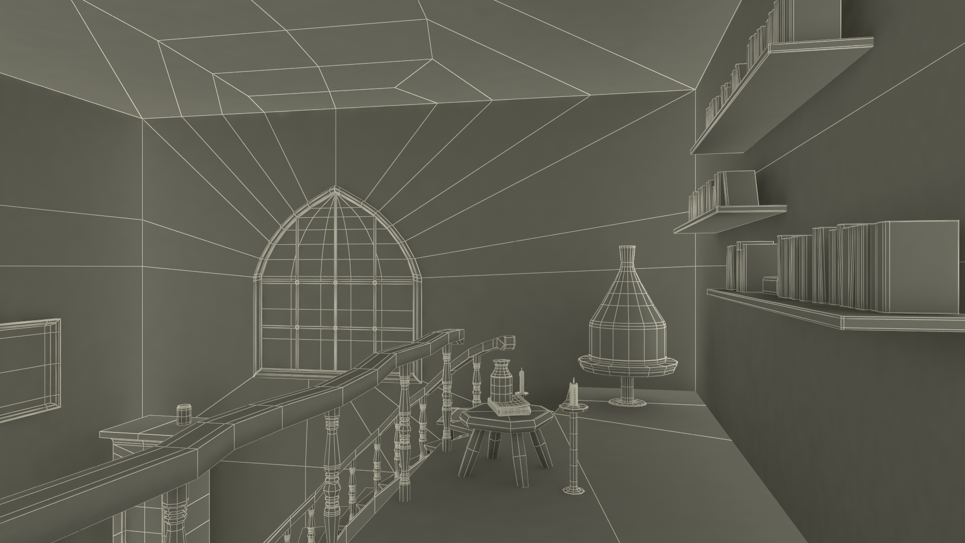 3D Alchemist Working in Laboratory