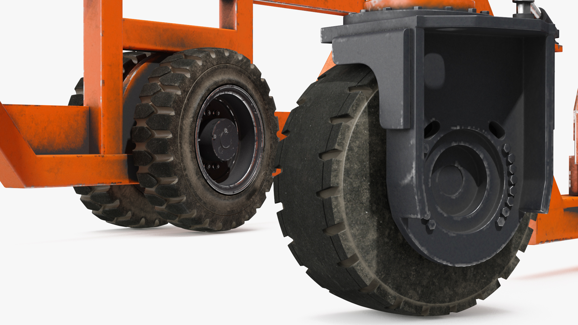 3D Combi-SC Straddle Carrier Dirty Rigged model